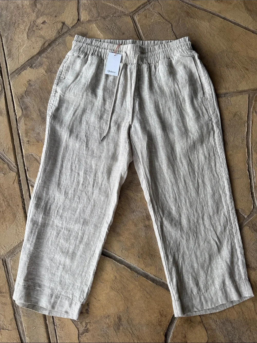 Quince 100% European Linen Wide Leg Pants Size XL